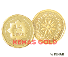 1/2 DINAR BERAT 2,13 gram